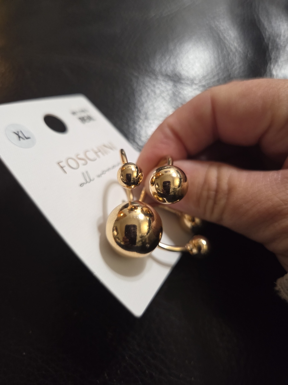 Gold-Tone Multi-Ball Statement Ring - Picture 4 of 7